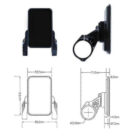 Waterproof LCD Display NC-81F Electric Bike Panel Dashboard 36V-72V 2