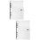 2 Sets Loose Leaf Binder Cover With Ruler 9