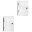 2 Sets Loose Leaf Binder Cover With Ruler 5