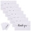 150 Unidades Tarjetas De Agradecimiento Papel Para 7