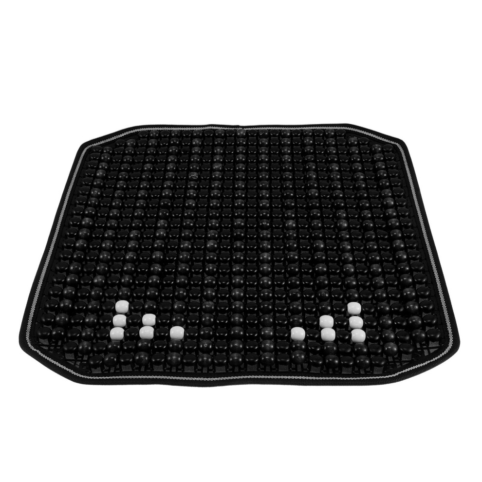 3Pcs Beaded Car Seat Cover Ergonomic Non Slip Wooden Cushion 032541561245