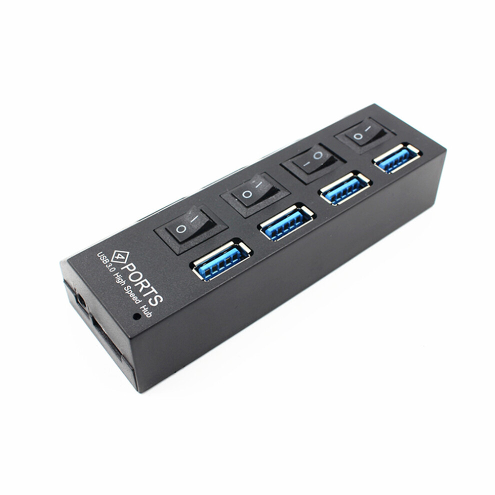 4 Port Usb Hub 3.0 High Speed Data Transfer With Individual Leds 3362291149316