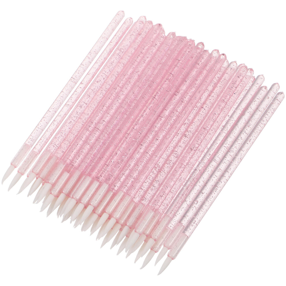 Villcase Bag Of Disposable Nylon Eyeliner Brushes Fine Point Applicator