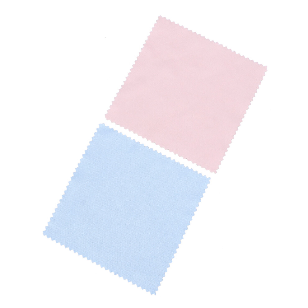 Inoomp 100Pcs 10X10cm Microfiber Cleaning Cloths For Eyeglasses And Lenses