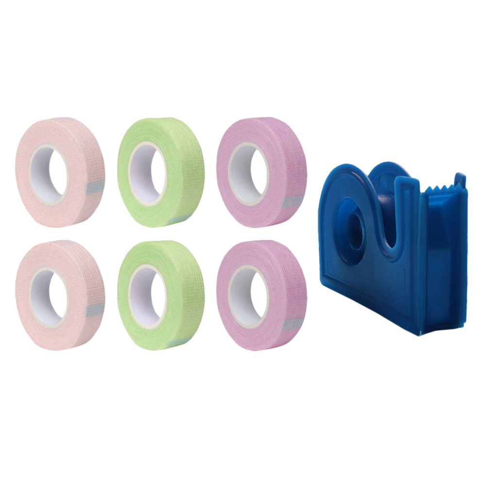 Inoomp 7Pcs Graft Eyelash Tapes With Isolation Patches And Cutter