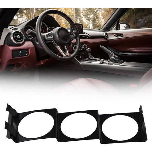 Triple Gauge Holder Panel For 52mm Instruments 3 Gauge Dash Mount Vehicle Gauge Panel Space Saving 1