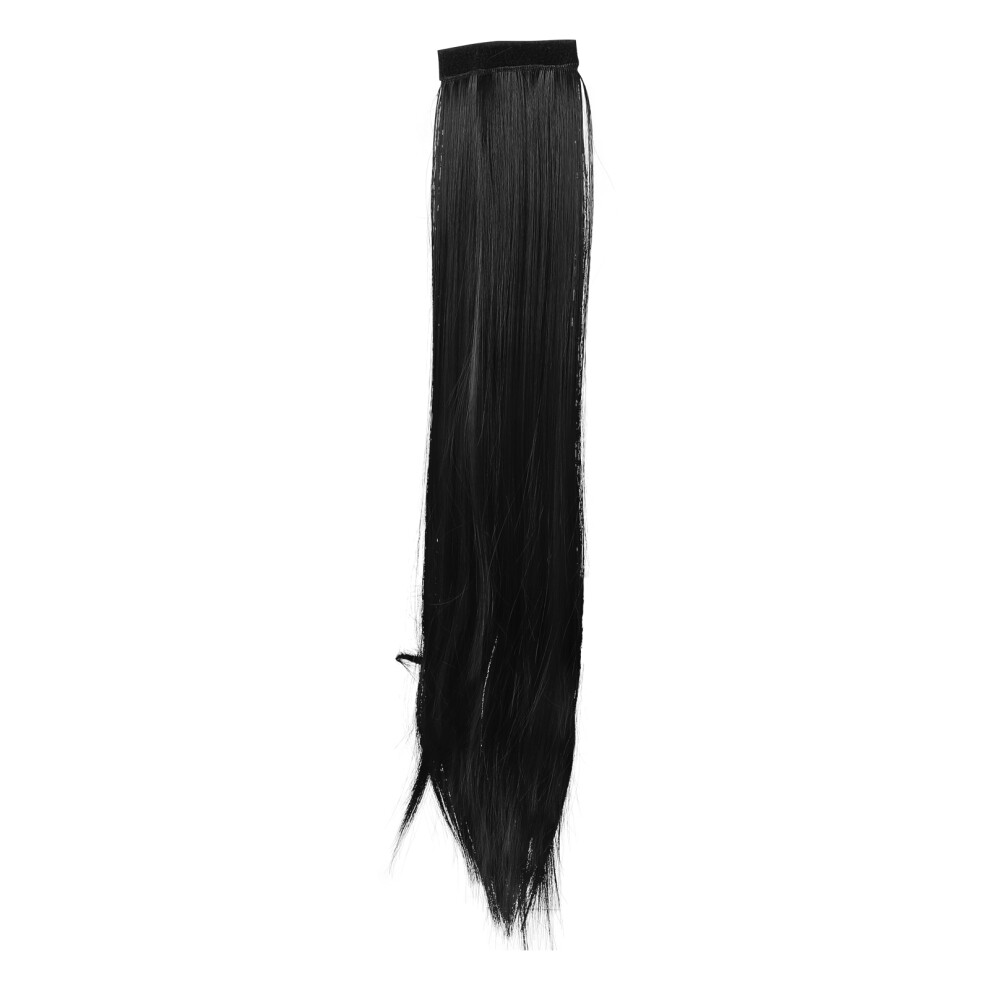 Villcase Unisex Curly Ponytail Extension Heat Resistant Synthetic Wavy Hairpiece Wrap