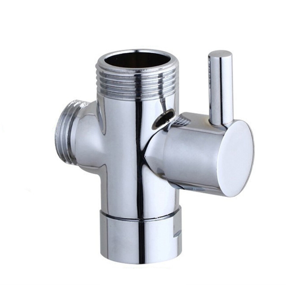 Three Way Bathroom Angle Shower Arm Diverter For Handshower Silver 3361299599987