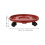 2Pcs Planter Roller Trolley For Indoor Outdoor Red 2