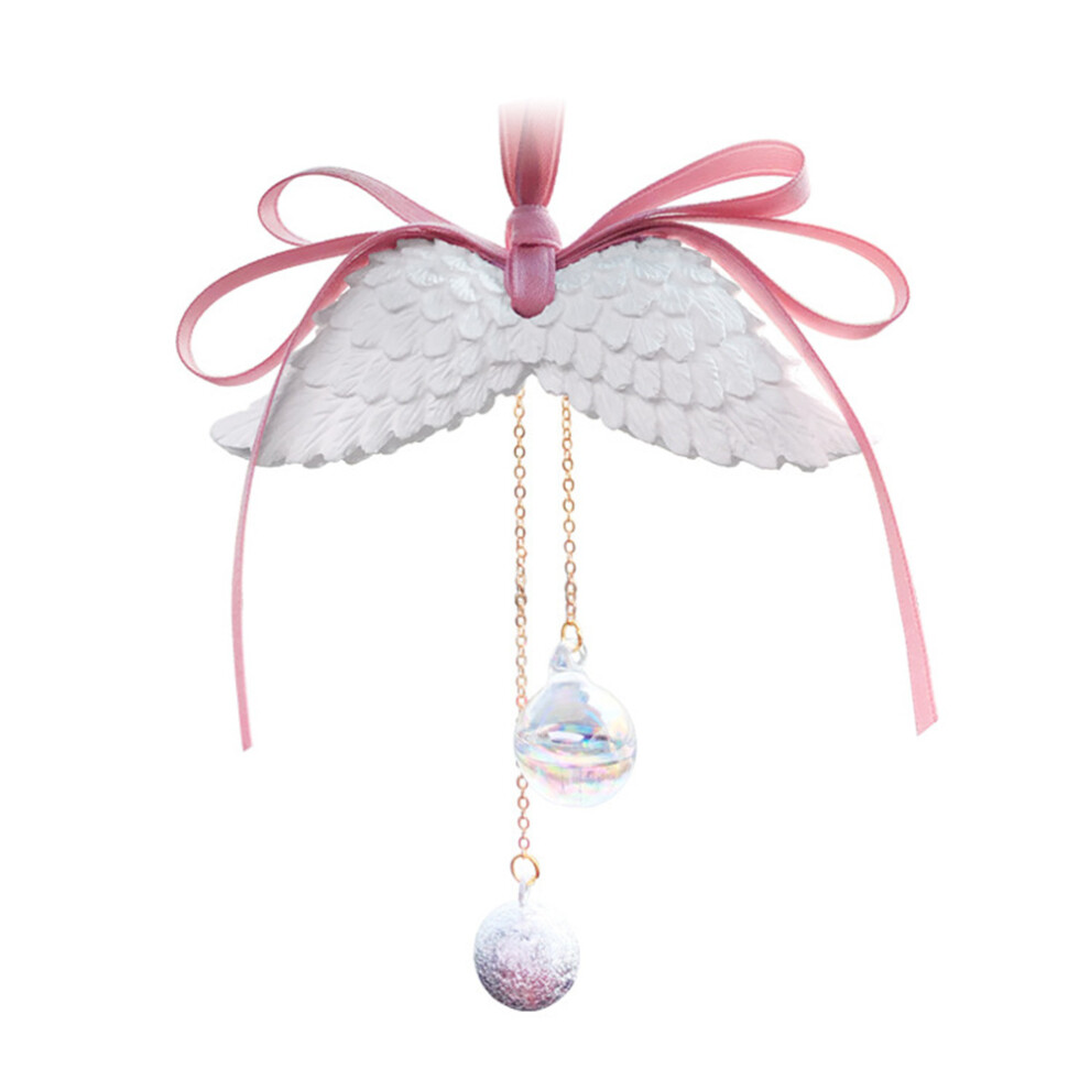 Car Rearview Mirror Pendant Angel Wing Air Freshener Jasmine 3362291118121