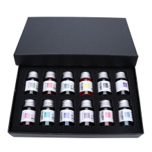 12Pcs 24 Solar Terms Luminous Gold Powder Fountain Pen Ink