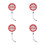 4Pièces Bâton De Traffic LED Double-Face Portable 9