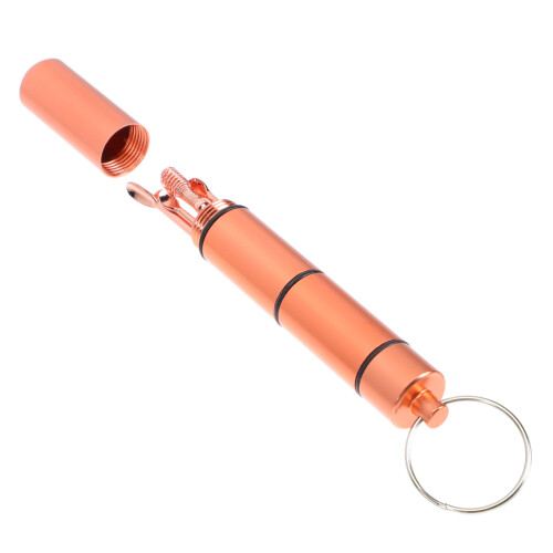 2Sets Multipurpose Golden Ear Picks with Aluminum Storage Cylinder 2