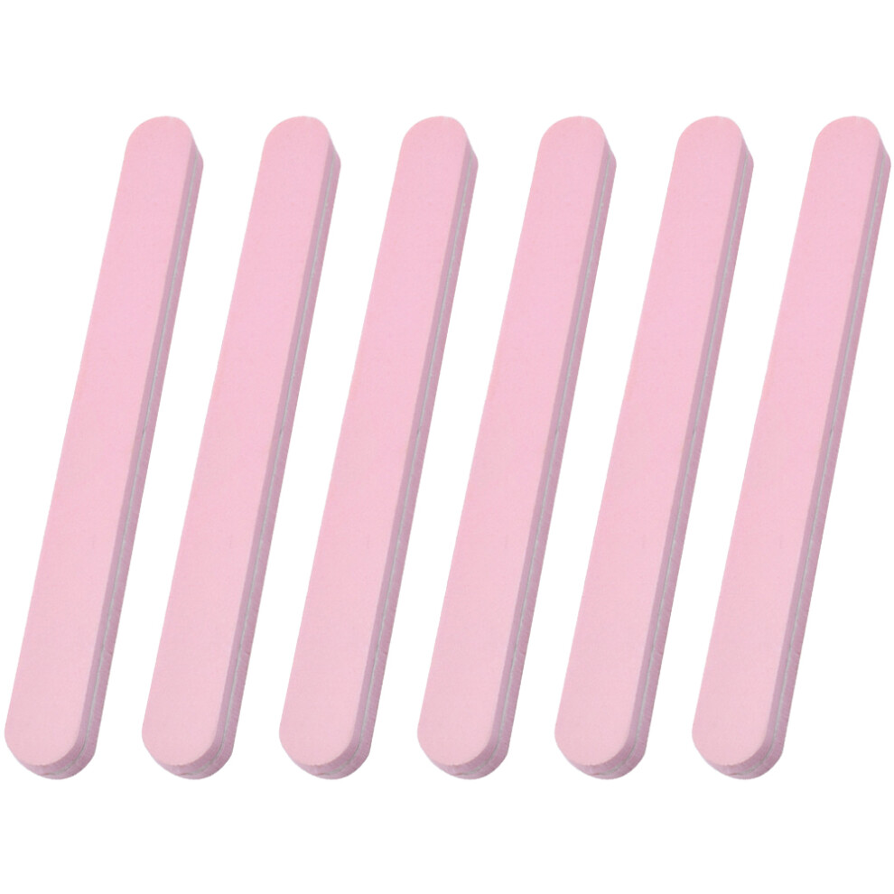 Vaguelly Pink 6Pcs Multifunctional Nail Files Professional Manicure Tools