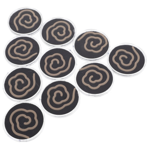 10Pcs Natural Sandalwood Incense Coils For Indoor Use