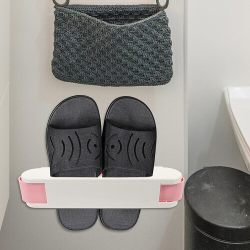 5Pcs Wall Mounted Shoe Rack Folding Slipper Storage Towel Holder 2