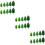 30Pièces Arbres Verts Simulation Décorative Pour Maquette Paysage 9