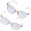 2Pcs Clear Frame Blue Light Blocking Glasses 9