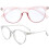 2Pcs Clear Frame Blue Light Blocking Glasses 5