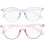 2Pcs Clear Frame Blue Light Blocking Glasses 3
