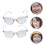 2Pcs Clear Frame Blue Light Blocking Glasses 4