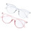 2Pcs Clear Frame Blue Light Blocking Glasses 8