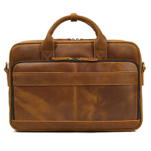 Leather Briefcase For Men, Business Travel Messenger Bag, Large Laptop Work Bag
