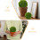 2Pcs Artificial Moss Circle Topiary Ball For Wedding Party Decoration 8