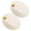 2Pièces Mini Boîte De Stockage ABS Ivoire Avec Compartiments Amovibles 10
