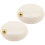 2Pièces Mini Boîte De Stockage ABS Ivoire Avec Compartiments Amovibles 1