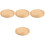 4Pcs Wood Chopping Board Tabletop Serving Plate Cake Cutting Board 5