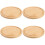4Pcs Wood Chopping Board Tabletop Serving Plate Cake Cutting Board 7