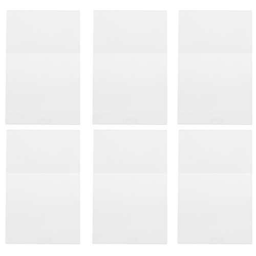 18 Pcs Acrylic Display Stands Transparent A6 Menu Shelf