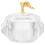 Glass Nail Liquid Holder Cup With Lid 8