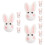 12 Pcs Easter Felt Ornament Diy Brooch Hairpin Craft Material 8