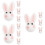 12 Pcs Easter Felt Ornament Diy Brooch Hairpin Craft Material 9