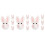 12 Pcs Easter Felt Ornament Diy Brooch Hairpin Craft Material 6