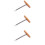 3Pcs Heavy Duty T Handle Tapered Woodworking Tool 8