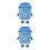 2Pcs Cute Cartoon Trash Can Plush Pillow For Bedside Sofa Decor 8