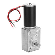 DC 12 Volt Geared Motor, 8mm Shaft Worm Gear, Reversible High Torque Mini Turbine Geared Motor, 130 RPM, 12V DIY Robot