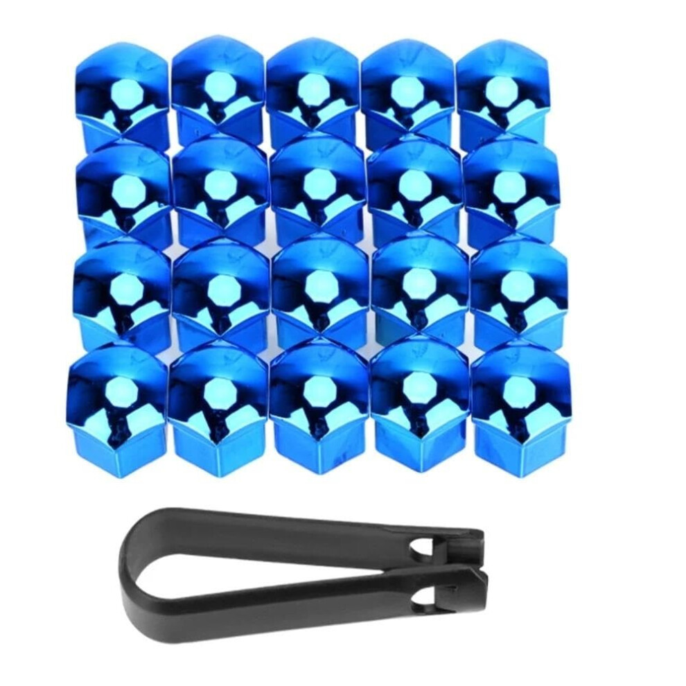 Tire Screw Bolts Compatible With Opel 2015-2019 17Mm 19Mm Wheel Nuts 20Pcs Hub Covers Blue 9393856121908