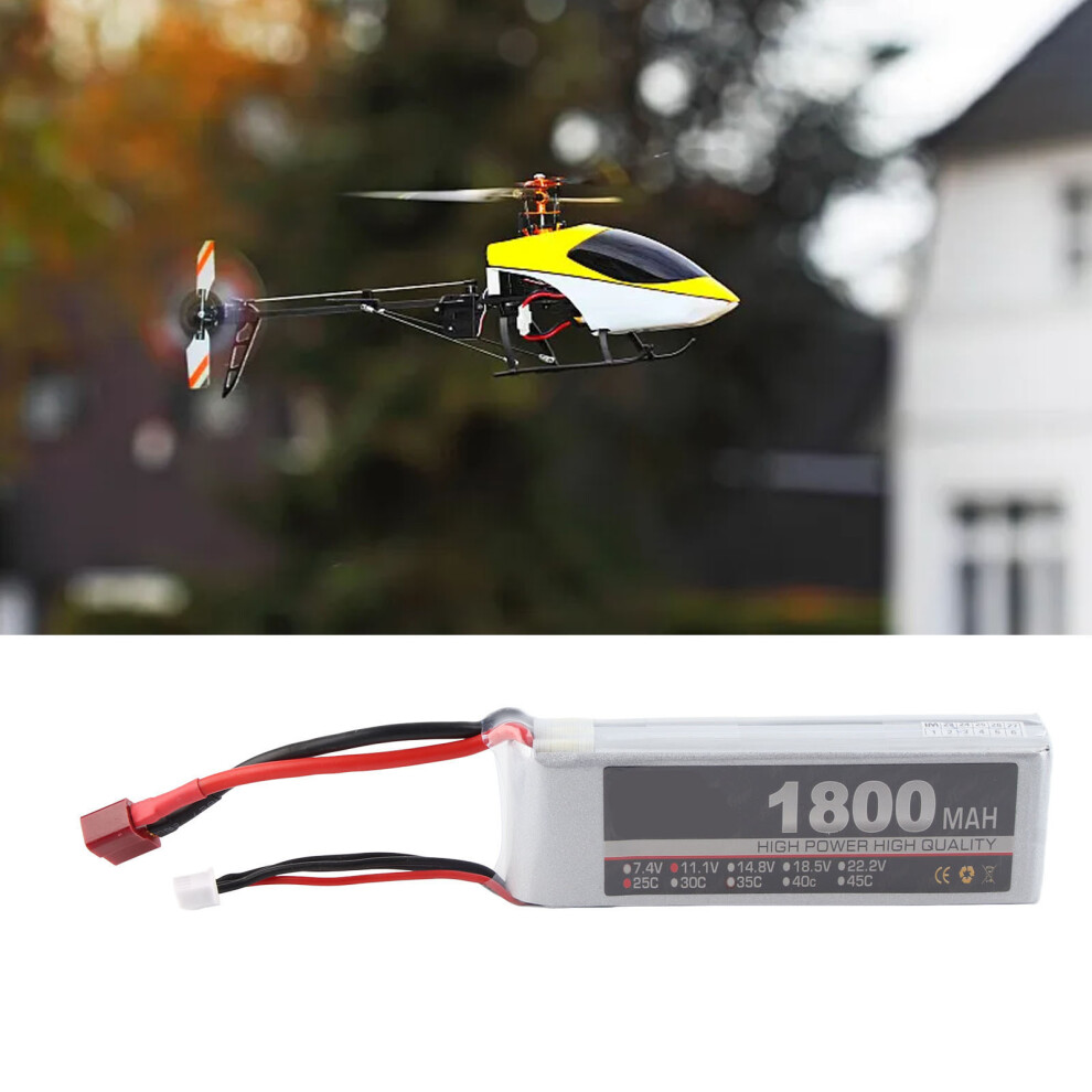 11.1V 1800Mah 25C Lipo Battery T Plug Quick Charge For Rc Vehicles 3611351979937