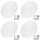 4Pcs Acrylic Turntable Mat Vinyl Record Protective Anti-Static Pad 6
