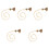 5Pcs Weaving Doorbell Chain For Dogs 3