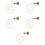 5Pcs Weaving Doorbell Chain For Dogs 7