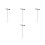 4Pcs Stainless Steel T Shaped Manhole Lifting Hook Tool 8