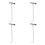 4Pcs Stainless Steel T Shaped Manhole Lifting Hook Tool 5