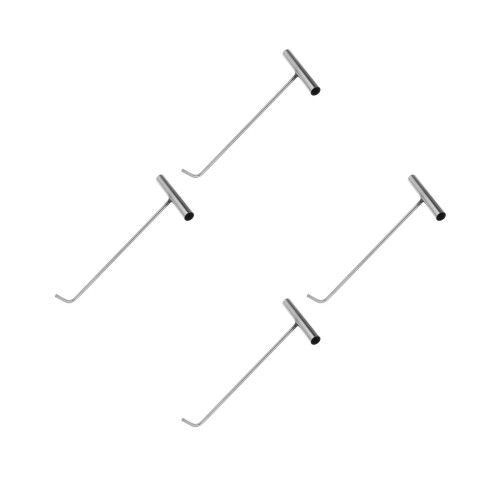 4Pcs Stainless Steel T Shaped Manhole Lifting Hook Tool 2