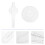 6 Pcs Acrylic Plate Diy Goods Bag Handbag Design Template 10