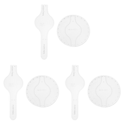 6 Pcs Acrylic Plate Diy Goods Bag Handbag Design Template 1